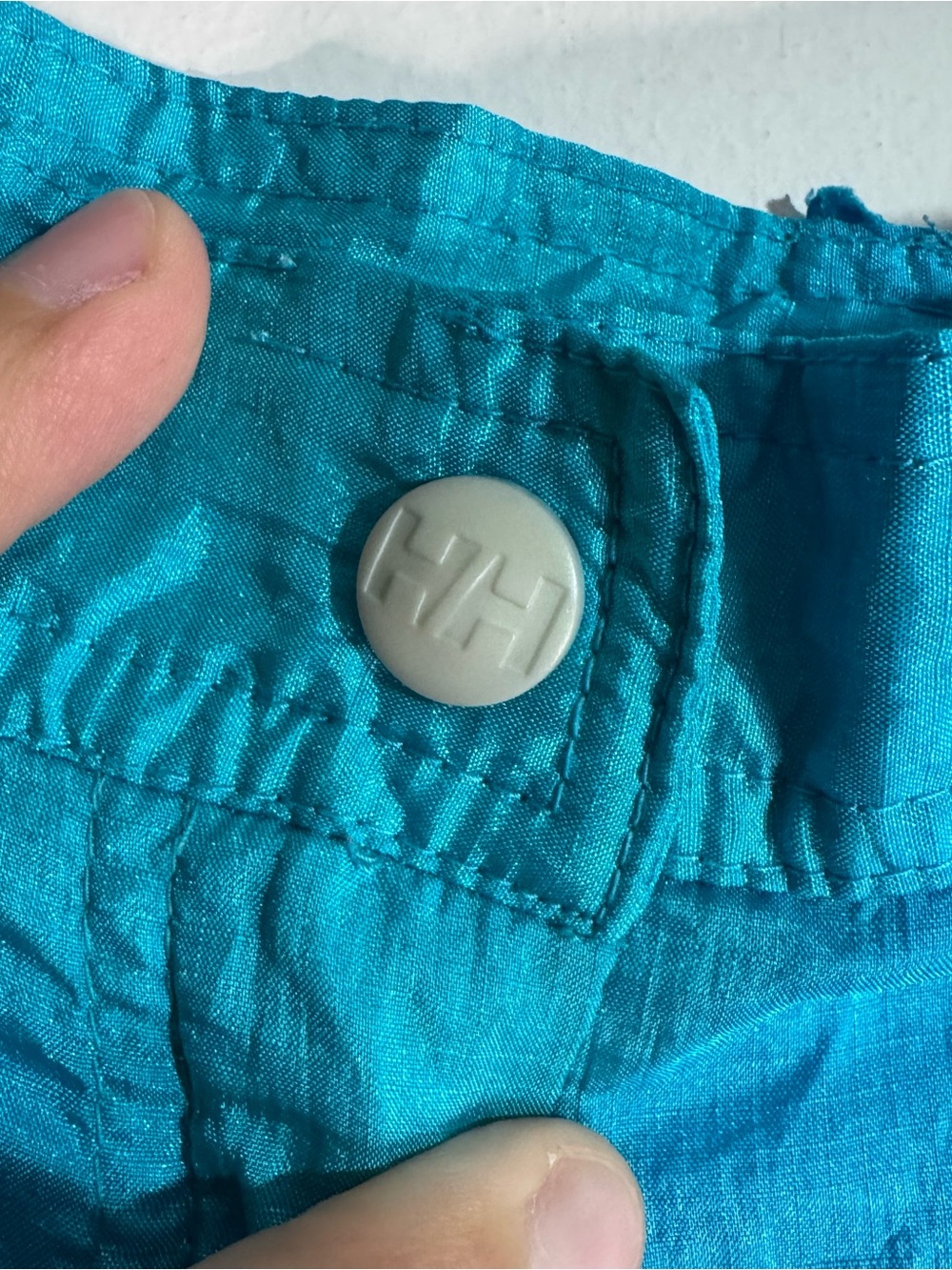 Helly Hansen Vintage Blue Nylon Hiking Utility Shorts L - Picture 4 of 7